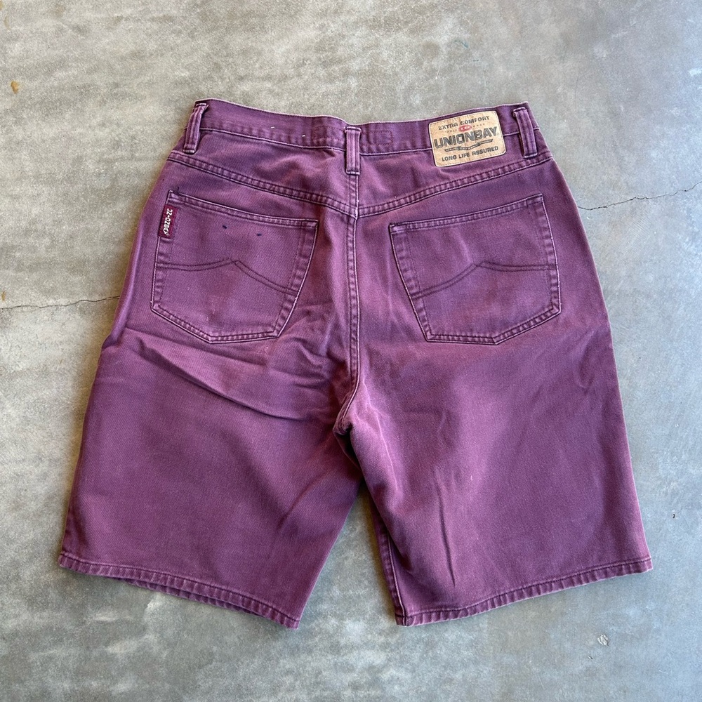 Union Bay Purple Denim Shorts - Picture 2 of 8